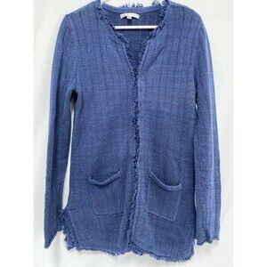 Cabi Duchess Cardigan Sweater Women’s M Navy Blue Confetti‎